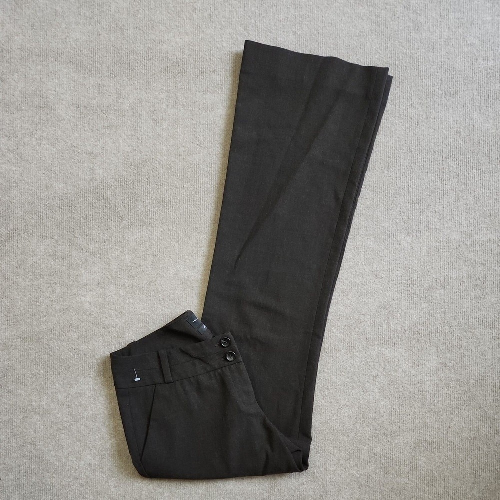 The Limited Drew Fit Dress Pants Womens Size 6 Brown Flared Leg Stretch